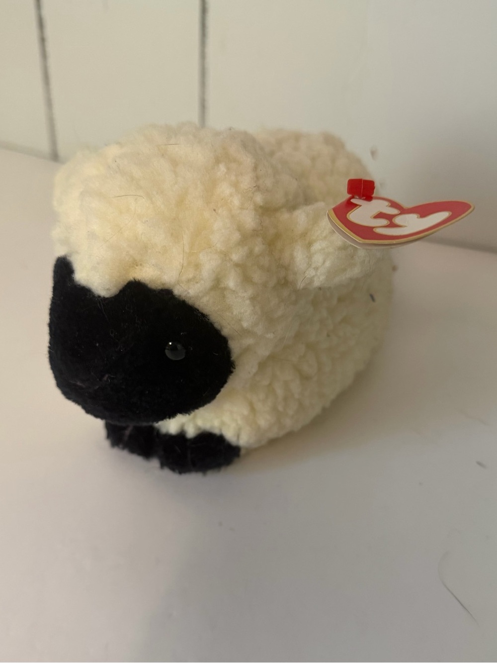 Brand New 1995 TY Beanie Babies Wooly the Sheep Stuffed Animal Plush Bean Bag